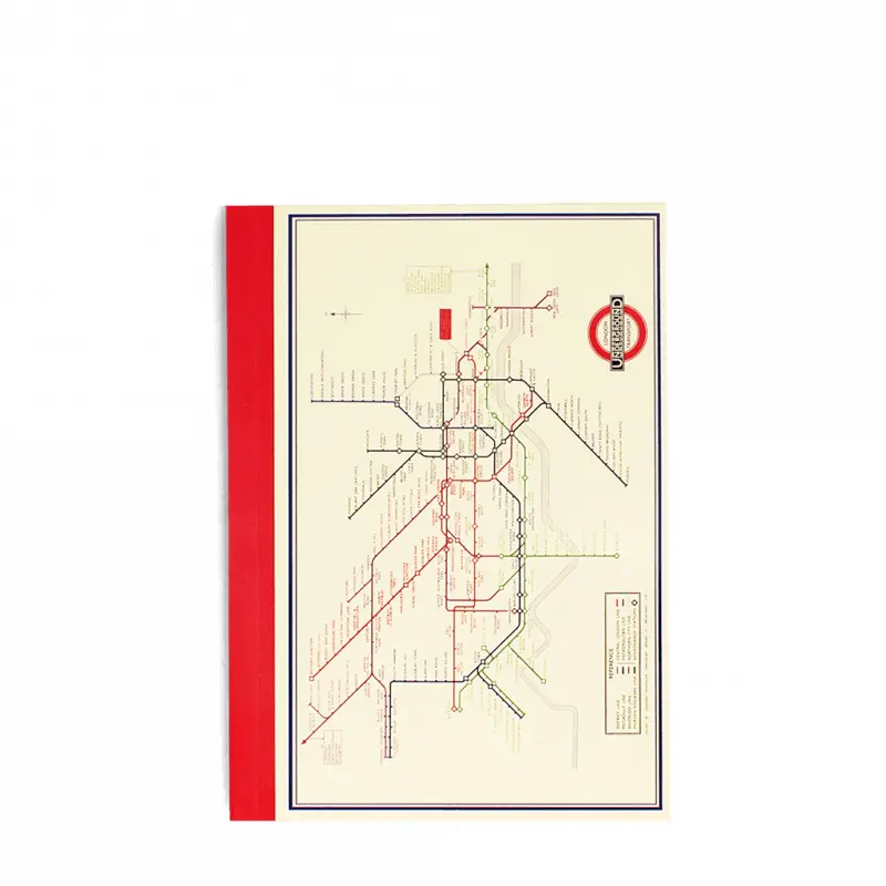 Bloc-notes A6 Rex London TfL Plan Métro