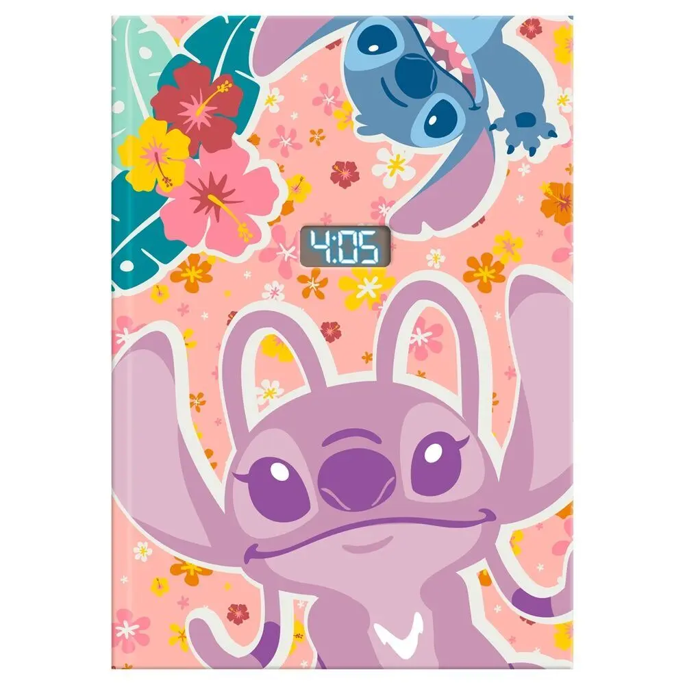 Carnet avec horloge numérique Kids Licensing Disney Stitch