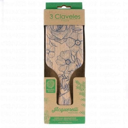 3 CLAVELES Brosse en bois Acquerelli 24.5cm