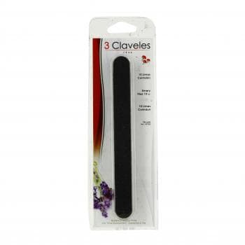 3 CLAVELES Limes à ongles corindon professionnelles 18 cm boîte de 10 limes