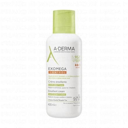A-DERMA Exomega Control - Crème émolliente flacon pompe 400ml
