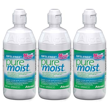 OPTI-FREE - Pure Moist - Solution muti-fonctions de décontamination lot de 3 flacons 300ml