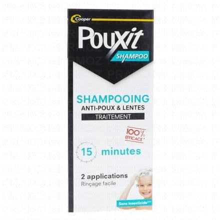 POUXIT Shampoing Anti-Poux et Lentes Traitement 15 Minutes 200ml
