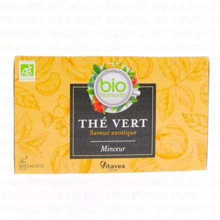 VITAVEA Thé Vert Minceur saveur exotique Bio x20 sachets